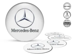 Mercedes Aufkleber Dome Stil Premium Radlogos
